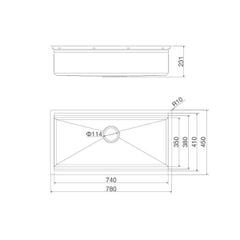 Chậu rửa bát Malloca Slide MS 781