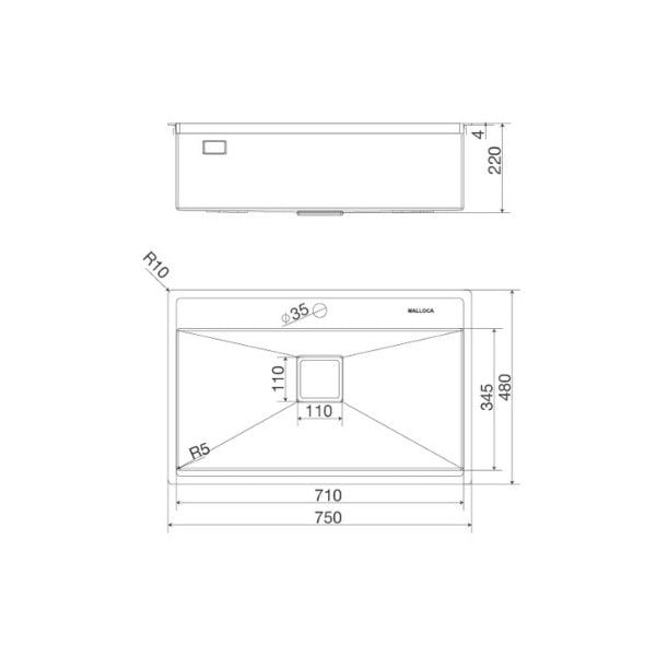 Chậu rửa Malloca MS 6302T