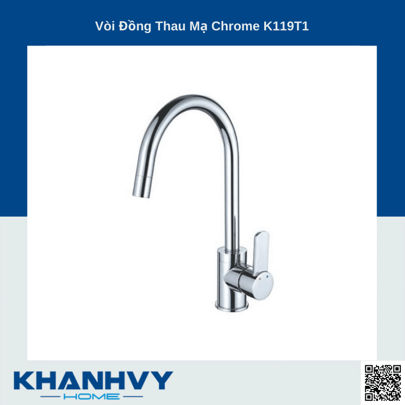 Sản phẩm vòi Đồng Thau Mạ Chrome K119T1