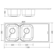 Chậu rửa chén Malloca MS 1026R