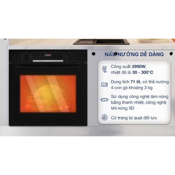 Lò nướng Bosch HBS534BB0B - Series 4