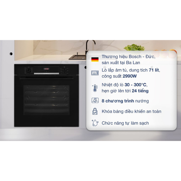 Lò nướng Bosch HBS534BB0B - Series 4