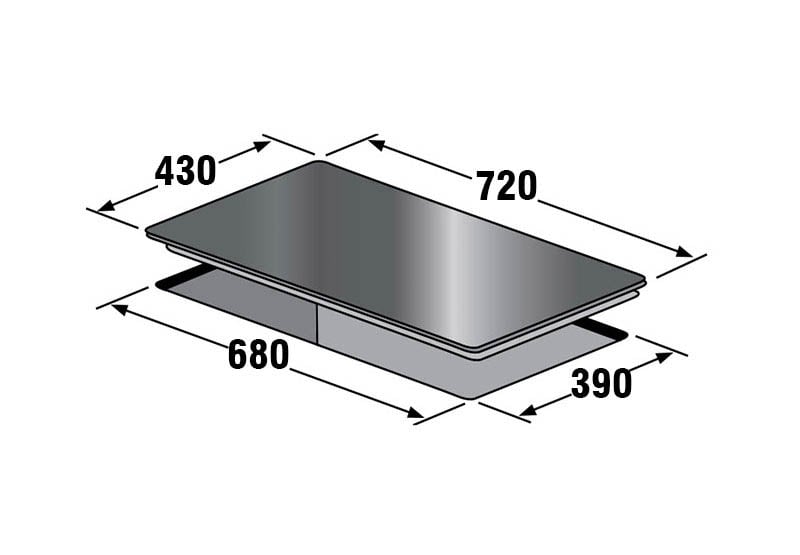 ​Kích thước bếp từ Kaff KF-SD300II