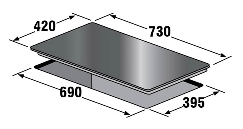 Kích thước bếp điện KAFF KF-073CC