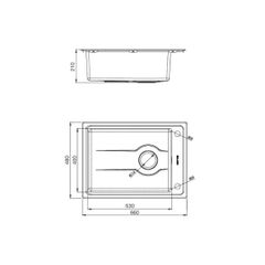 Chậu rửa chén Malloca MS 5066W