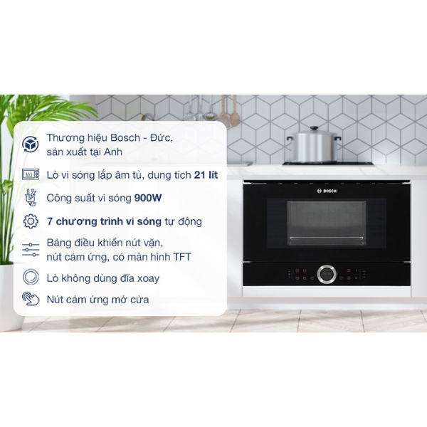 Lò vi sóng Bosch BFL634GB1B Series 8
