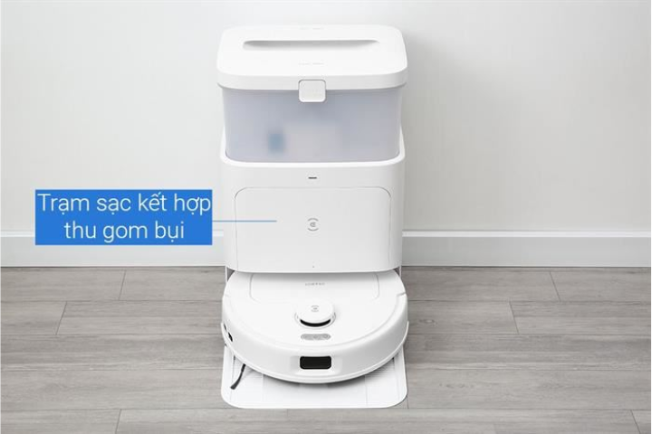 Robot hút bụi Ecovacs N30 Pro Omni màu trắng