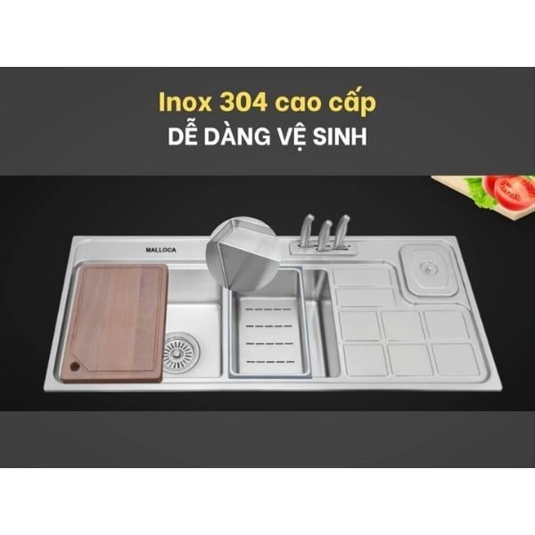 Chậu rửa chén Malloca MS 8817