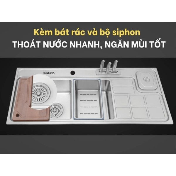 Chậu rửa chén Malloca MS 8817