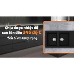 Chậu rửa chén Malloca NERO K-50040