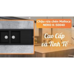 Chậu rửa chén Malloca NERO K-50040