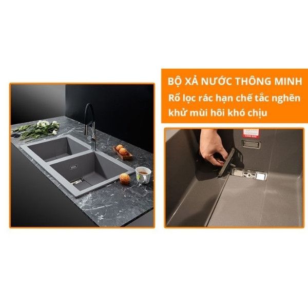 Chậu rửa chén Malloca SMART K-450