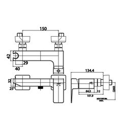 Củ sen tắm Cotto CT2196A nóng lạnh Sonata