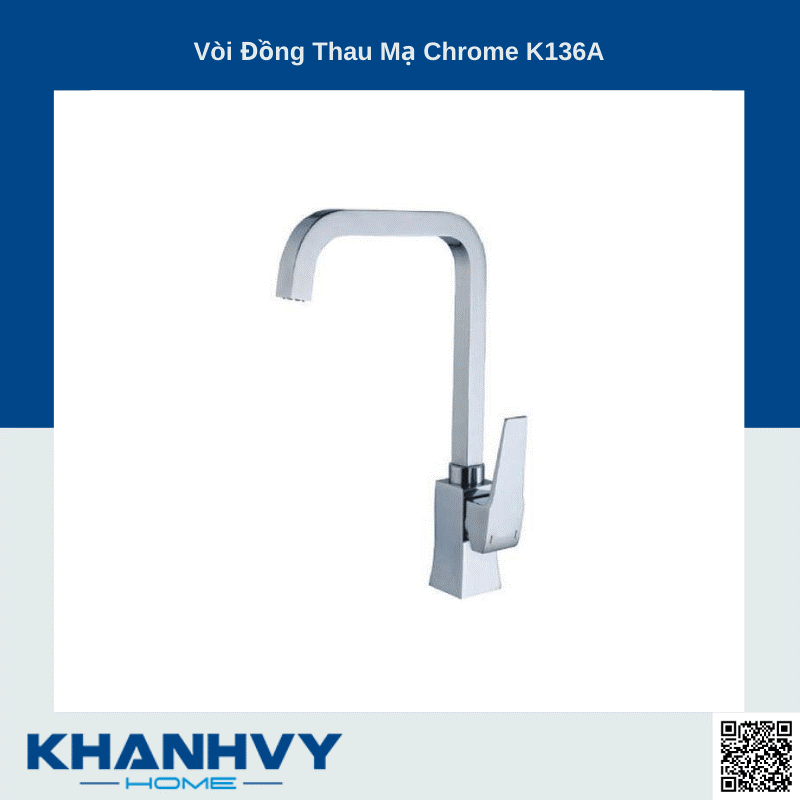 Sản phẩm vòi Đồng Thau Mạ Chrome K136A