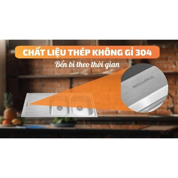 Chậu rửa chén Malloca MS 1025L NEW