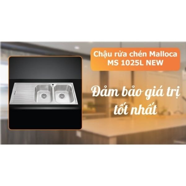 Chậu rửa chén Malloca MS 1025L NEW