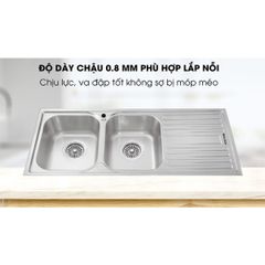 Chậu rửa chén Malloca MS 1025R NEW