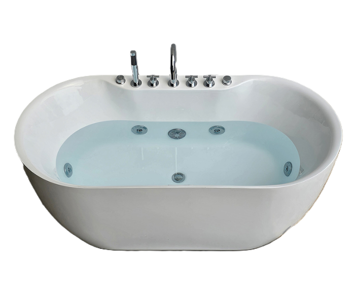 Bồn tắm thỏi vàng Maamo MA-2423SV thành mỏng gắn sen vòi
