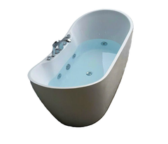 Bồn tắm thỏi vàng Maamo MA-2423SVMS thành mỏng gắn sen vòi tà hệ thống massage