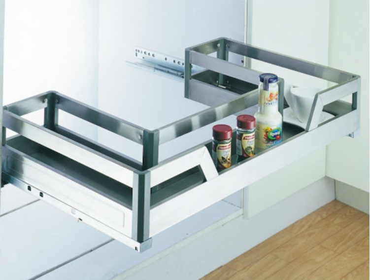 Kệ đồ đa năng dưới chậu rửa EUS800 tại Khánh Vy Home lắp đặt dưới chậu rửa chén tiện lợi