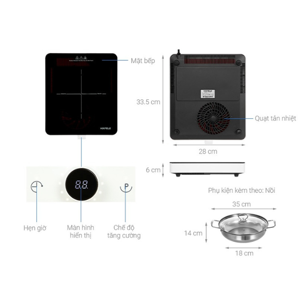 Bếp từ đơn Hafele HSI-21FW 536.61.990