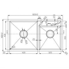 Chậu rửa bát Konox Overmount Sink KN8248DO