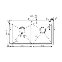 Chậu rửa bát Konox Overmount Sink KN8248DOB