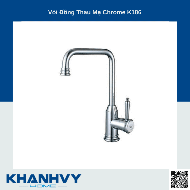Sản phẩm vòi Đồng Thau Mạ Chrome K186