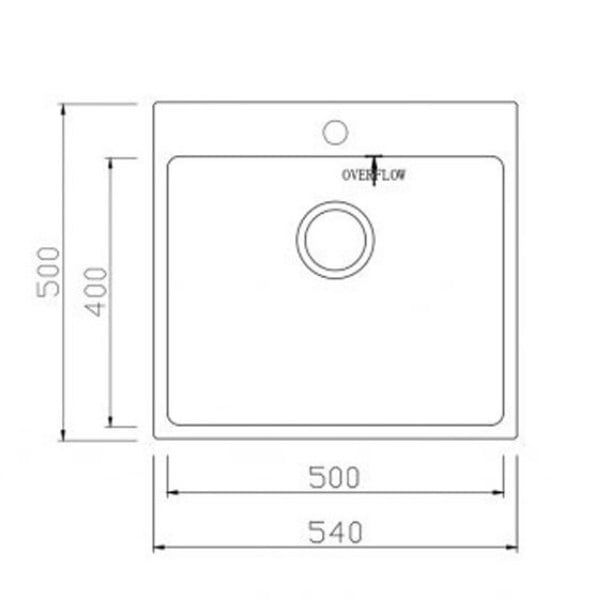 Chậu rửa bát Konox Topmount UNICO 5450