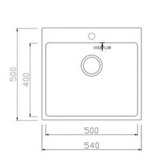 Chậu rửa bát Konox Topmount UNICO 5450