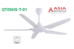 Quạt trần Asia Lighting QT05HS-T-01 5 cánh màu trắng sang trọng