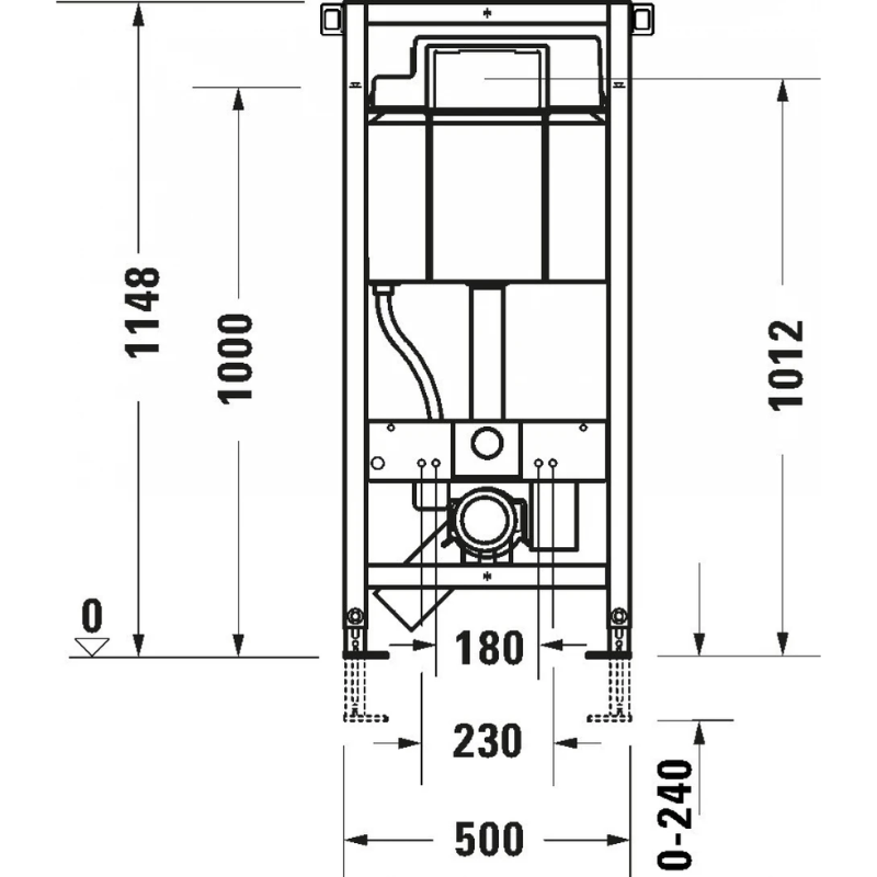 Két nước âm tường Duravit WD1011000000