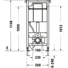 Két nước âm tường Duravit WD1011000000