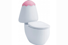 Bồn cầu Cotto C15037 RA Googai hai khối trẻ em nắp hồng