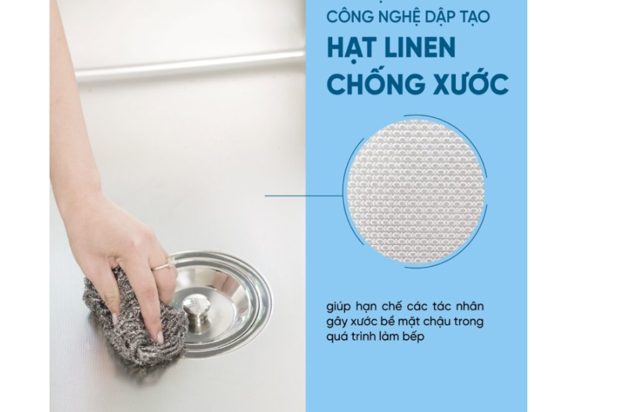 Chậu rửa bát 1 hố chống xước KN6044SU Dekor