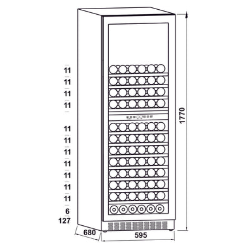 Tủ rượu Hafele HW-C415FB âm tủ 533.17.021