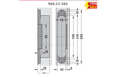 Bản lề âm 3D Hafele 924.17.325 TE540 A8 Inox mờ