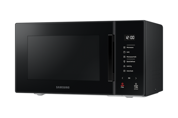 Lò vi sóng Samsung MG23T5018CK công nghệ chiên nướng Grill Fry 23L màu đen
