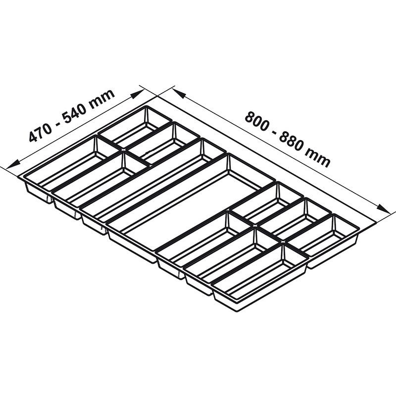 Khay chia Hafele 556.52.249 900mm Classico
