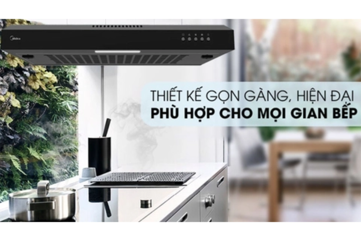Máy hút mùi Midea MH60F17EM21BB-VN cổ điển màu đen