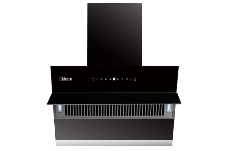 Máy hút mùi Midea MH90J18ET21BG-VN áp tường màu đen