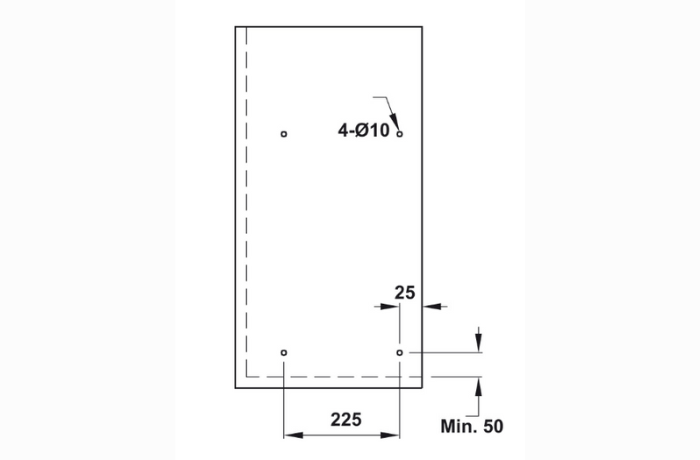 Bộ rổ chén đĩa cố định Hafele KOSMO PRESTO 544.40.033