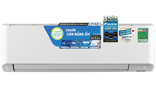 Máy Lạnh Daikin FTKZ25VVMV/RKZ25VVMV Inverter 1 chiều 9.000 BTU 1HP