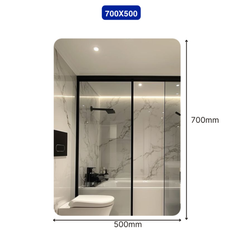 Gương chữ nhật khuôn viền nhôm decor Maamo MCNTĐ