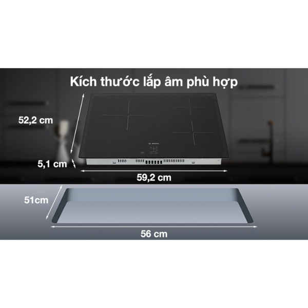 Bếp từ Bosch PUC61KAA5E - Serie 2