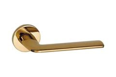 Bộ khóa tay nắm gạt cửa wc DIY Hafele đồng bóng 499.63.607