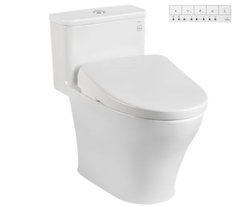 Bàn cầu một khối Toto MS857CDW23XW kèm nắp rửa điện tử WASHLET dòng S7