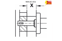 Trục xoay tay nắm Hafele 909.87.051