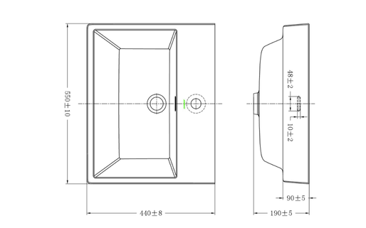 Chậu lavabo Jomoo 12725-1/11K-I011 đặt bàn