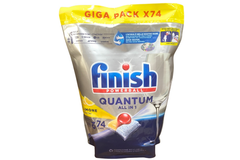Viên rửa bát Finish FVQTALL74LM Quantum All in 1 74 Viên – Hương Chanh